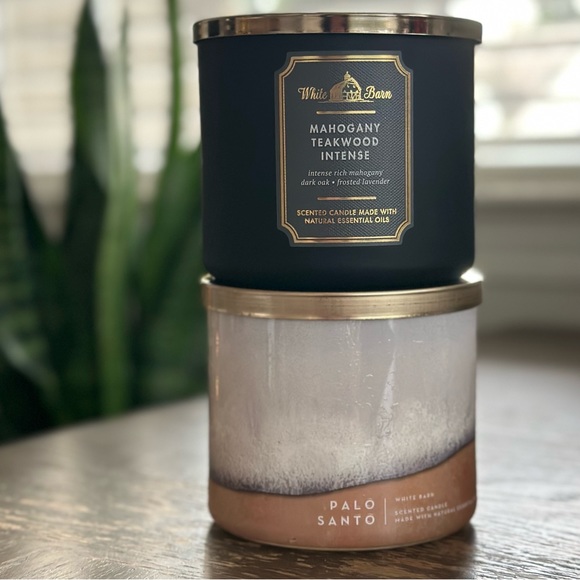 White Barn Accents Bath Body Works New Mahogany Teakwood Palo Santo